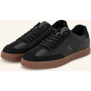 Leather Signature Logo Trainers - Black - EU 40