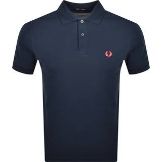 Fred Perry Plain Polo T Shirt Tennis Blue