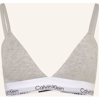 Lightly Lined Triangle Bralette - Icon Cotton Modal - Grey - XL