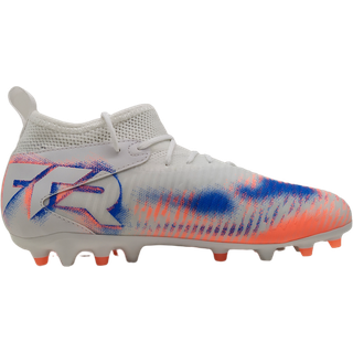 PUMA FUTURE 8 MATCH MG Football Boots Youth, Shoes, White/Black/Glowing Red, 34