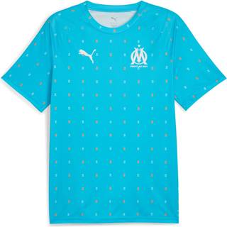 PUMA Olympique de Marseille Pre-match Jersey Men, Sport, Azure/White, M