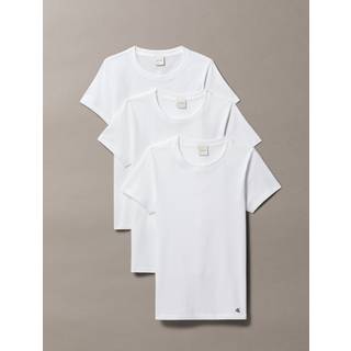 3 Pack Lounge T-shirts - 100% Cotton - White - XL