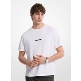 MK Logo Cotton T-Shirt - White - Michael Kors - XL