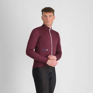 Sportful Classic Thermal Jersey Cykeljersey Herrer størrelse XL farve lilla