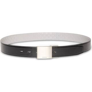 Reversible Leather Plaque Buckle Belt - Multi - 105 cm