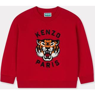 KENZO KIDS KENZO KIDS Embroidered Tiger Graphic Logo Textured Sweatshirt