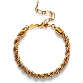 ANNI LU Golden Rope Armbånd 18 kt. Forgyldt Messing 252-10-07 - Dame - Messing