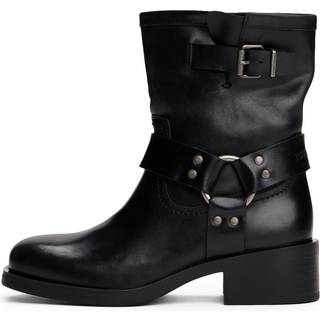 Leather Biker Boots