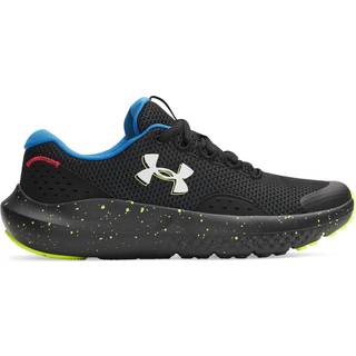 Under Armour Surge 4 Boys' Running Shoes Black / High Vis Yellow / White 39