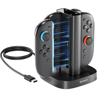4-i-1 Opladningsstation til Joy-Con Hurtigoplader med LED | til Nintendo Switch 2