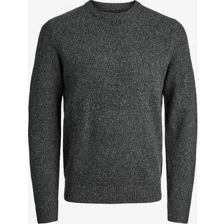 Ensfarvet Striktrøje