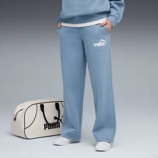PUMA Essentials Nature 2.0 Comfort Logo Straight Pants Women, Women, Cool Blue, M