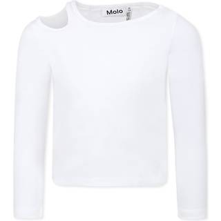 Molo Ramona Long-Sleeved T-Shirt Crisp White 110/116 cm Hvid 110/116 cm kvinde