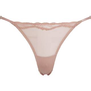 Bikini Briefs - Soft Sheer Lace - Beige - XS