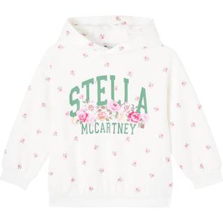 Stella McCartney Kids Floral logo cotton jersey hoodie - multicoloured - Y 3