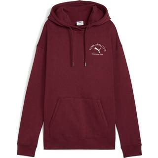 PUMA Class Relaxed Hoodie Women, Clothing, Ruby Shimmer, XL