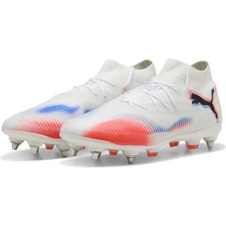 PUMA FUTURE 8 PRO MxSG Football Boots Unisex, Shoes, White/Black/Glowing Red, 40.5