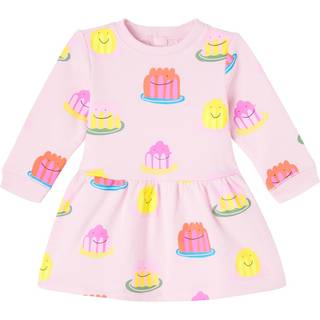 Stella McCartney Kids Baby printed cotton jersey dress - pink - M 24