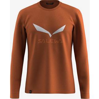 Salewa Solidlogo Dry L/S Tee Longsleeve Herrer størrelse XL farve rød