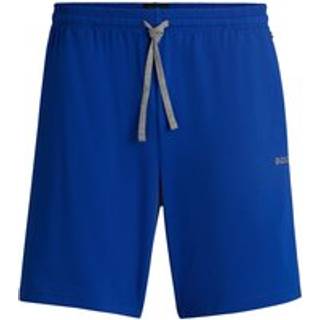 Shorts i bomuld med stræk og broderet logo