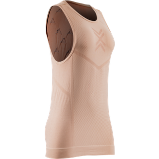 X-Bionic Women's Xceed Run Tank Top Løbeshirt Damer størrelse M farve beige/brun