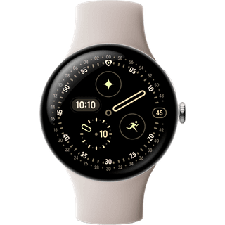 Google Pixel Watch 4 smartwatch 45mm WiFi (sølv/porcelæn)