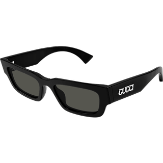 Gucci Mand GG1838S 001 Solbriller Acetat Sort Grå Firkantet