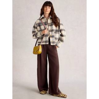 White Stuff White Stuff Blue Alexa Check Wool Blend Jacket