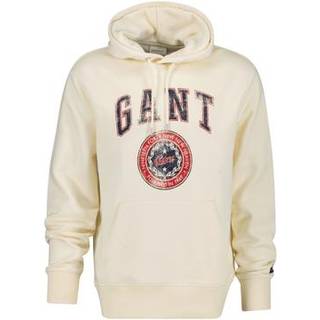 Gant GANT Cream Varsity Graphic Logo Hoodie