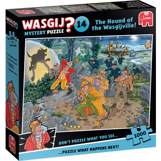 Genoptrykt Puslespil "Wasgij Mystery 14 The Hound of the Wasgijville!" 1000 Brikker