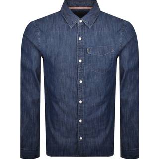 Superdry Essential Long Sleeved Shirt Blue