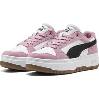 PUMA Rebound Femme Low Sneakers Women, Shoes, White/Black/Poised Pink, 39