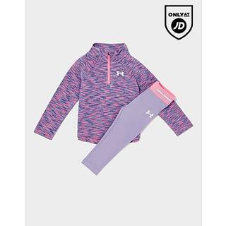 Under Armour Girls' Twist 1/4 Zip Track Top/Leggings Set Infant, Lilla - 0-3M