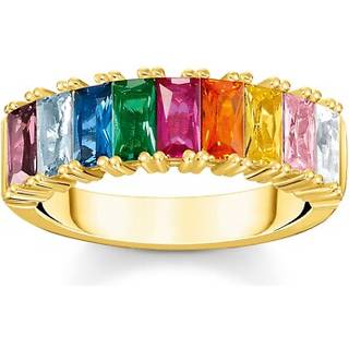 Thomas Sabo TR2404-996-7 Damen-Ring Goldfarben Bunte Steine