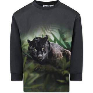 Molo Rube Long Sleeve T-shirt Black Jaguar 92 cm  Sort  92 cm  mand