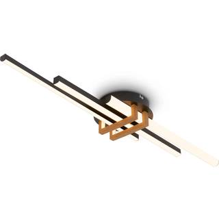Briloner LED loftslampe Tinka, Lyst træ, Stue/spisestue, Metal, Moderne