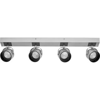 OSRAM LED-loftlampe Jupiter, 4 lyskilder, sølv, metal JUPITER, Krom/sølv, Stue/spisestue, Metal, Moderne