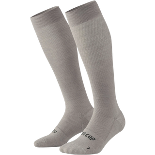 CEP Flight Socks Tall Str. 42-45 - Grå Herre Strømper til Løb og Træning