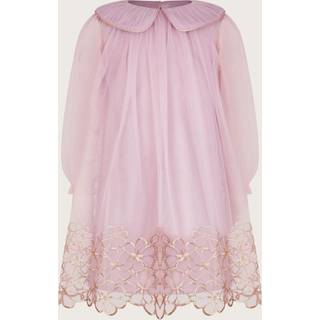 Monsoon Monsoon Pink Vanessa Tulle Collar Swing Dress - 122cm (7 Years)