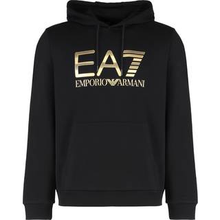 EA7 Emporio Armani Logo Hoodie Black