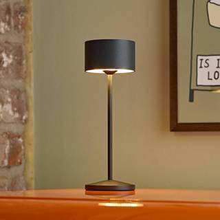 Sigor LED-bordlampe Veluna, sort, 3 stk., 25 cm, IP44 dæmpbar, Sort, Stue/spisestue, Aluminium, Moderne