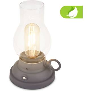 Briloner LED-bordlampe Brilo unplugged Kanea, antracit, 18 cm dæmpbar, Sort, Plast