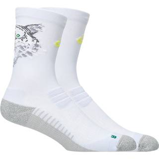 ASICS Performance Run Sock Crew Str. 35-38 Blå Fade/Jasper Green/Citron til komfortabel løb