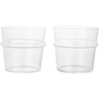 Ferm Living Boya Glas Lav 2-pak t - Drikkeglas Mundblæst Glas Klar - 1104272029