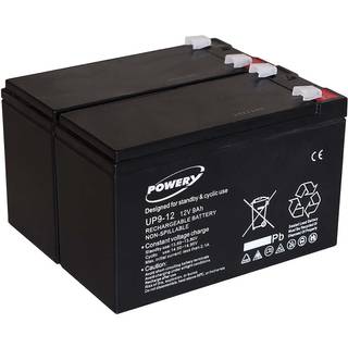 Powery Bly-Gel-Batteri til UPS APC Smart-UPS SUA750RMI2U 9Ah 12V