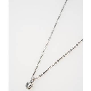 Ted Baker Silver Harlow Mini Crystal Heart Necklace - 48cm