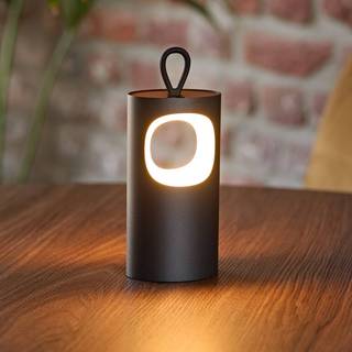 Sigor LED bordlampe Lunari, dæmpbar, Sort, Stue/spisestue, Aluminium, Moderne