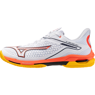 Mizuno Wave Exceed Tour 6 CC (U) (White/Fiery Coral 2/Citrus) - 47