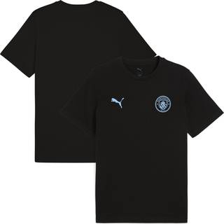 PUMA Manchester City FtblEssentials Tee Men, Sport, Black/Light Blue, S