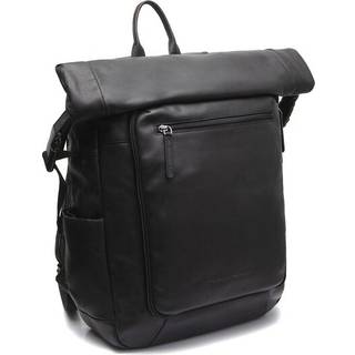 The Chesterfield Brand Wax Pull Up Cow Remo Rolltop rygsæk sort